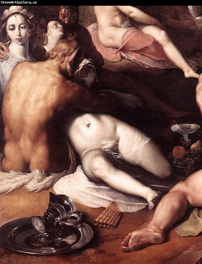 CORNELIS VAN HAARLEM The Wedding of Peleus and Thetis (detail) fd